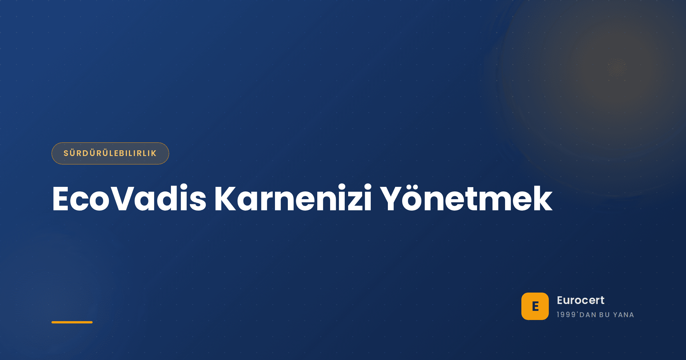 Sürdürülebilirlik yöneticisi, dört değerlendirme temasını ekranda gösteren bir EcoVadis karnesini inceliyor